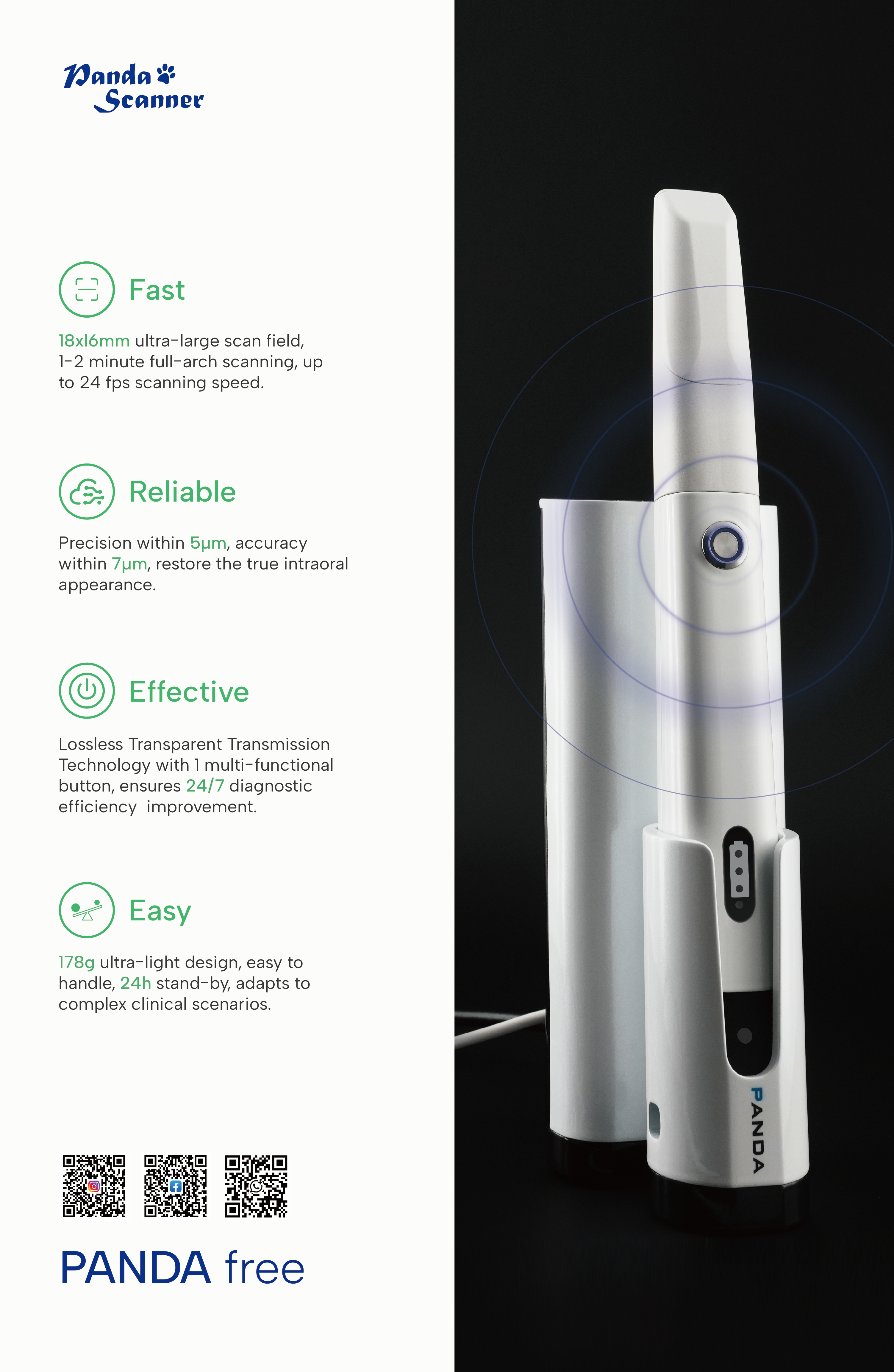 Panda Free Wireless Intraoral Scanner