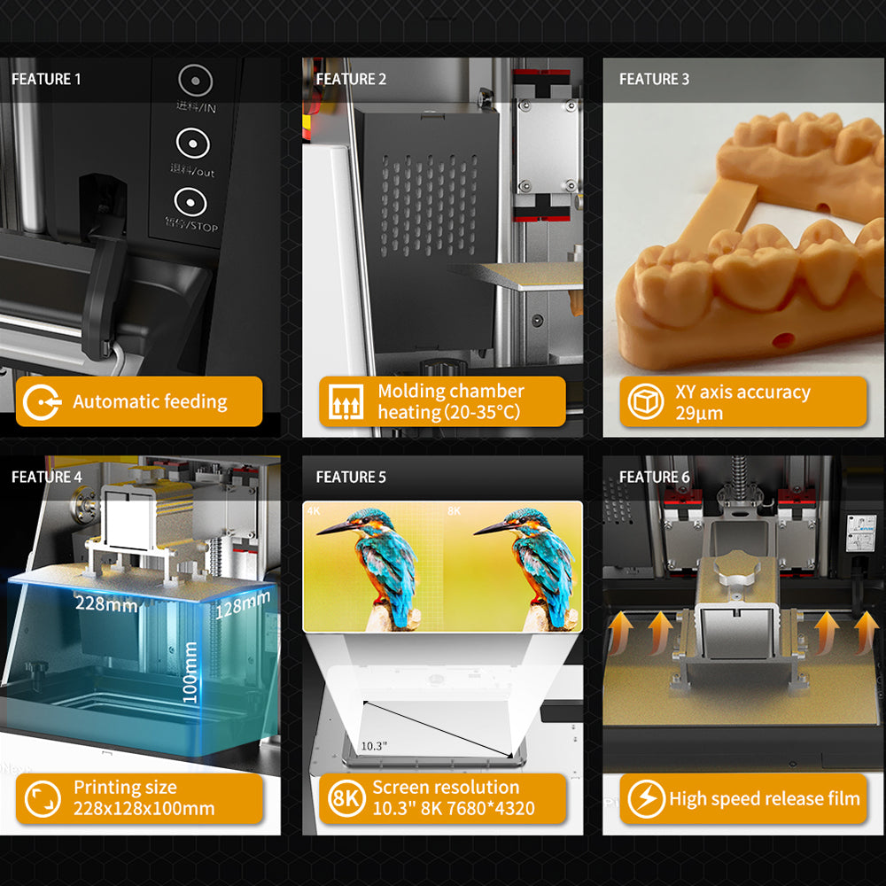 PioNext DJ89 Plus 8K Dental 3D Printer