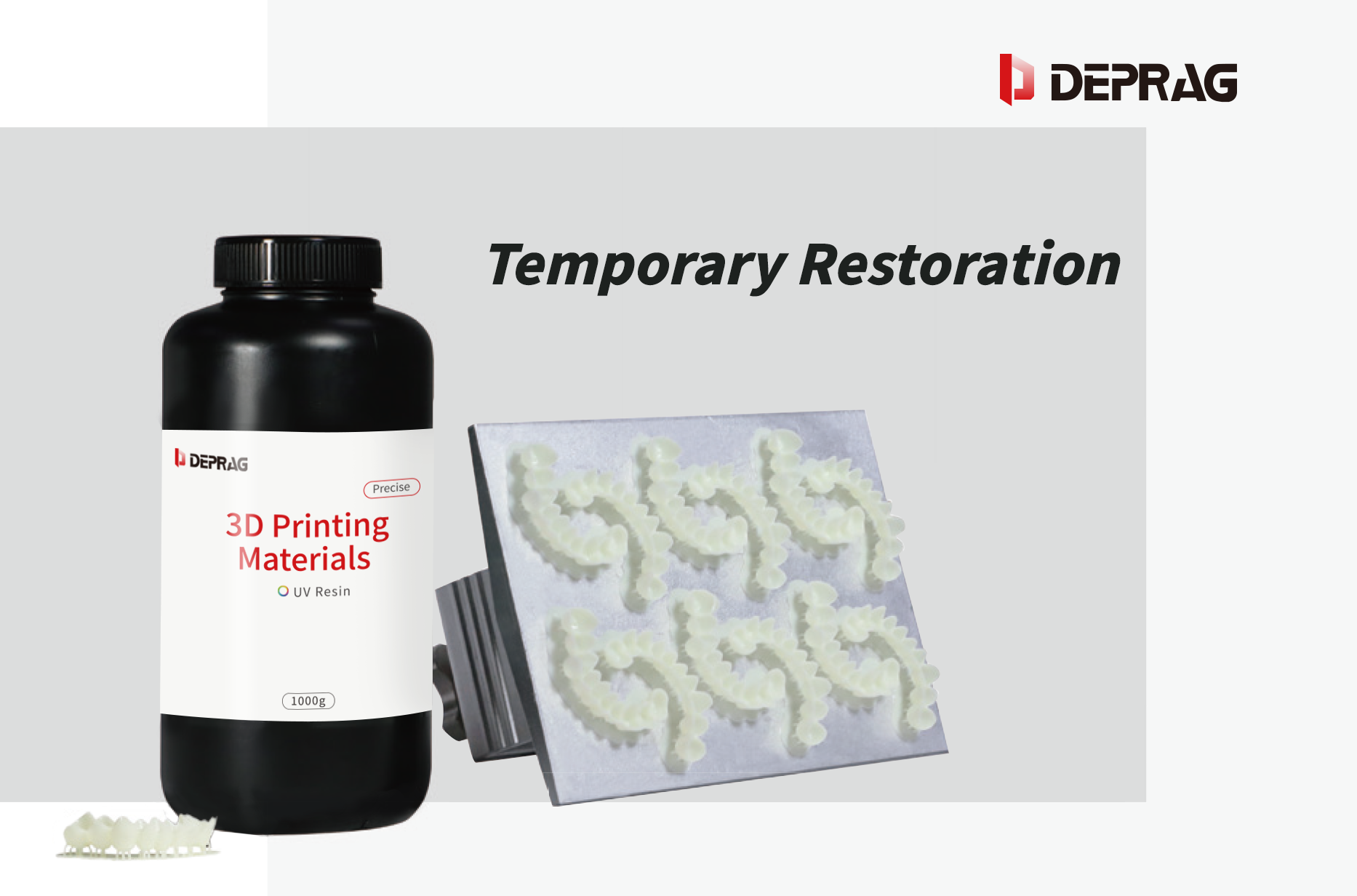 Deprag Temporary Restoration Resin for 3D Printing