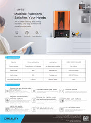 Creality UW-01 All-in-One Curing and Washing Machine